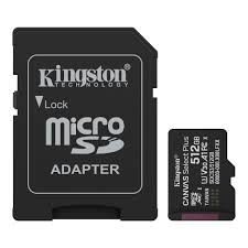 MEM SD MICRO 512GB Kingston Canvas Select Plus + Adapter SDCS3/512GB