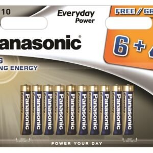 PANASONIC baterije LR03EPS/10BW 6+4F Alkal. Everyday Power