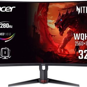 XZ323QUZ1bmiiprx, 31.5"/Curved/VA/2560x1440/280Hz/DP/HDMI/Audio/2Y