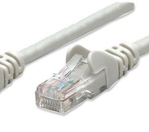 Network Cable, Cat6 certified, CU, U/UTP, PVC, 1.5 m, Gray