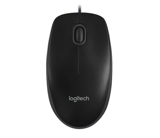 Miš žični Logitech B100 optical USB, crni