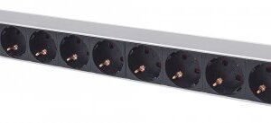 Intellinet PDU letva 19" 1U Rackmount 8xšuko, 3m, crna