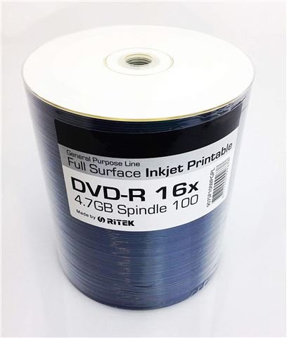 TRAXDATA OPTIČKI MEDIJ DVD-R 16X SPINDLE 100 WHITE FULL PRINTABLE