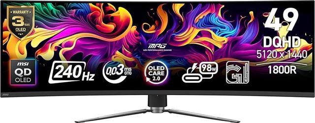 MON 49 MSI MPG 491CQPX QD-OLED