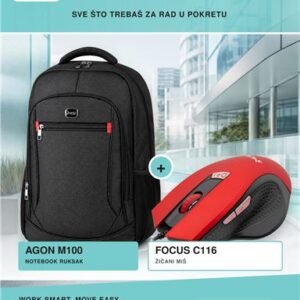 NOT DOD MS AGON M100 ruksak + miš gratis
