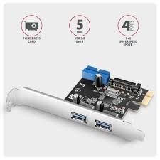 CON PCIe -> ext. USB 3.2 Gen1 x2, int. USB 19pin, PCEU-232RS, AXA